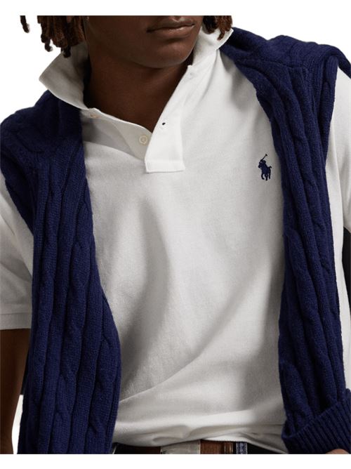 polo uomo custom/slim cotone piqué bianca POLO RALPH LAUREN | 710666998002